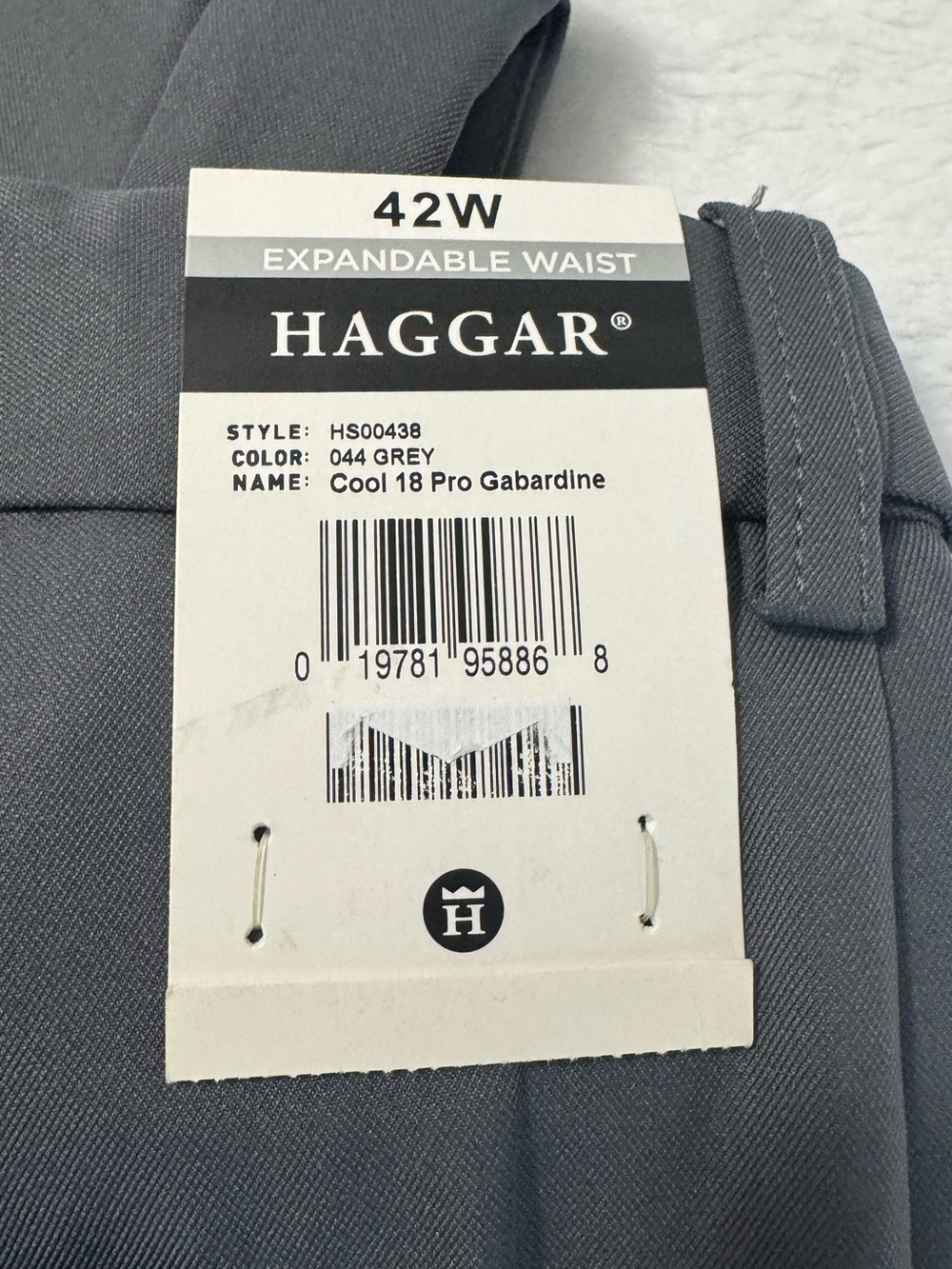 Haggar Men’s Cool 18 Pro Gray Golf Short Size 42 - Picture 4 of 6